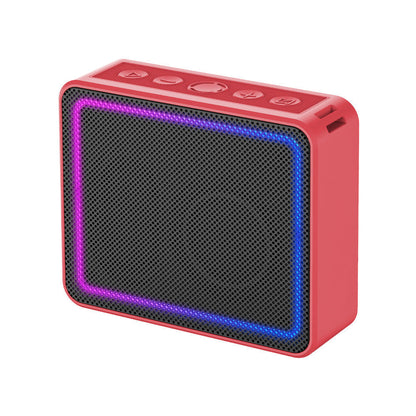 Wireless Bluetooth mini stereo with light rhythm and pluggable card